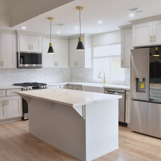 Modern White Kitchen Remodel