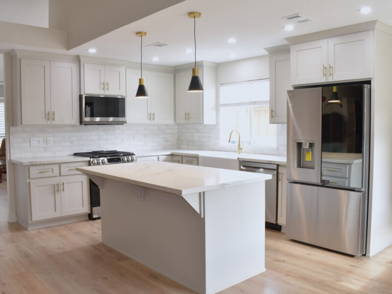 Modern White Kitchen Remodel